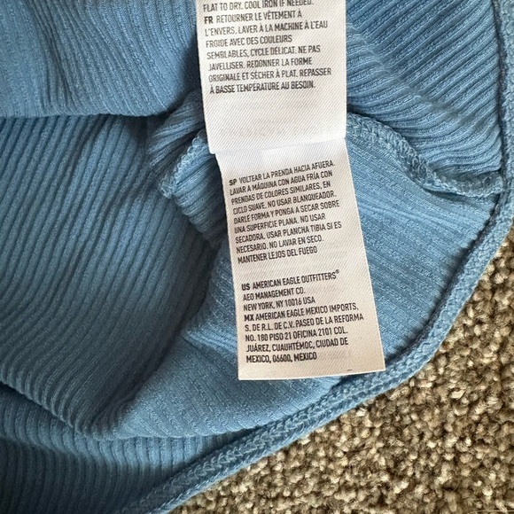 American Eagle Square Neck Plush Tank Bodysuit - Picture 9 of 10